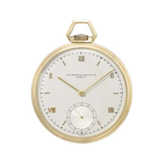 Swiss open faced lever watch with American case Circa 1948