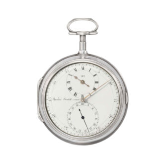 Rare English silver open faced pocket chronometer Circa 1797