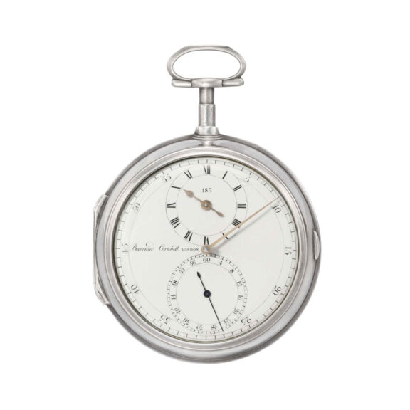 Rare English silver open faced pocket chronometer Circa 1797 Rare English silver open faced pocket chronometer Circa 1797