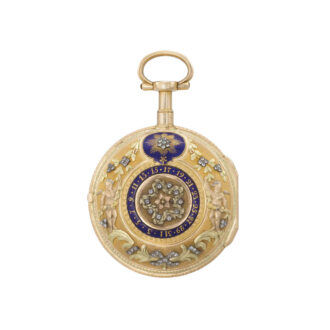 Highly rare double faced verge with chatelaine Circa 1790 Highly rare double faced verge with chatelaine Circa 1790