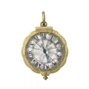 French gilt metal and rock crystal verge watch Circa 1640