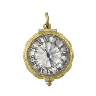 French gilt metal and rock crystal verge watch Circa 1640