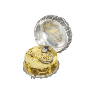 Very rare and early silver pre-balance spring verge Circa 1640 Very rare and early silver pre-balance spring verge Circa 1640