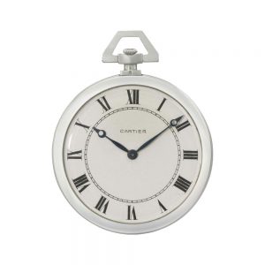 Fine French platinum open faced lever dress watch Circa 1930