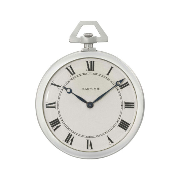 Fine French platinum open faced lever dress watch Circa 1930