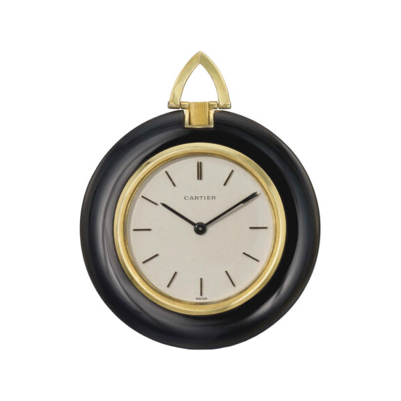 Unusual Swiss gold and black onyx dress watch Circa 1968 Unusual Swiss gold and black onyx dress watch Circa 1968
