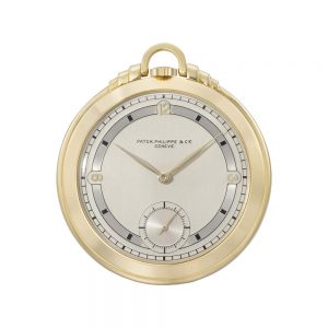Fine, unusual Swiss gold open faced lever watch Circa 1938