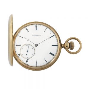 Swiss full hunter with eccentric subsidiary seconds Circa 1852