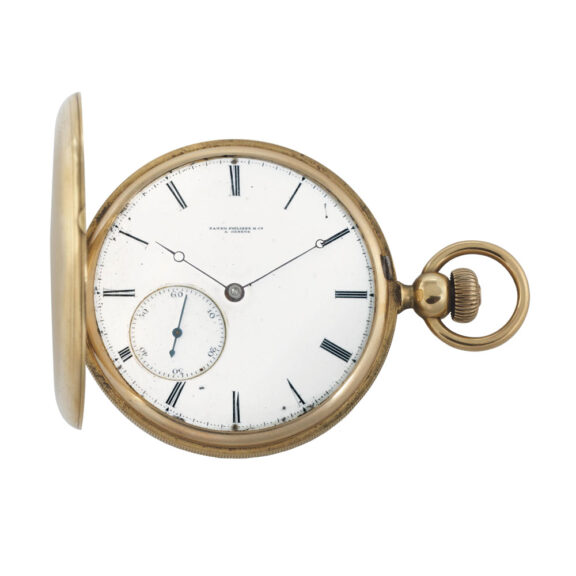 Swiss full hunter with eccentric subsidiary seconds Circa 1852