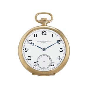 Swiss 18 carat gold open faced lever dress watch Circa 1921