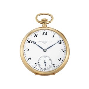 Swiss gold open faced keyless lever dress watch Circa 1924