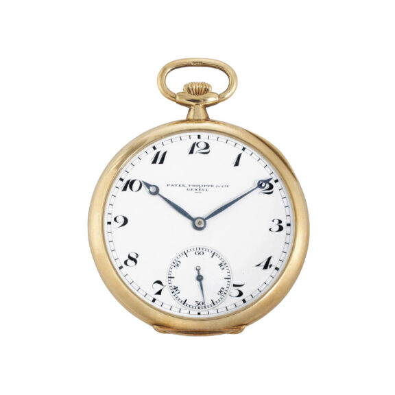 Swiss gold open faced keyless lever dress watch Circa 1924 Swiss gold open faced keyless lever dress watch Circa 1924