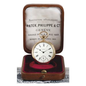 Swiss 18 carat gold open faced keyless lever watch Circa 1906