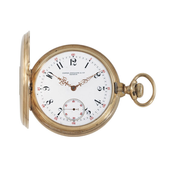 Swiss 14k gold hunting cased lever pocket watch Circa 1897 Swiss 14k gold hunting cased lever pocket watch Circa 1897