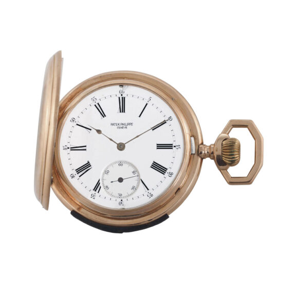 Swiss rose gold hunting cased minute repeater Circa 1885