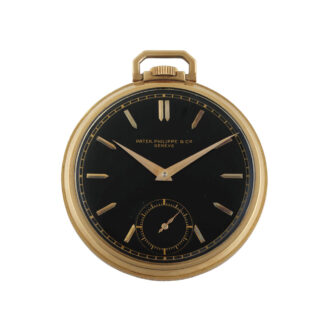 Fine Swiss 18 carat gold open faced dress watch Circa 1939