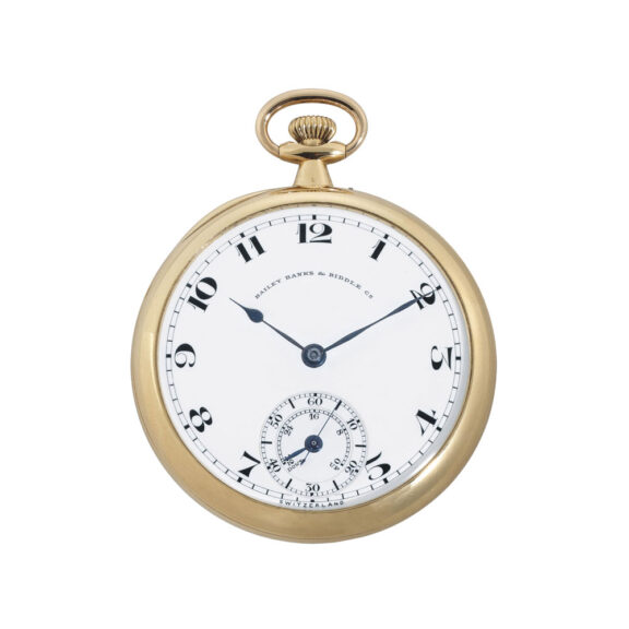 Fine, rare Swiss 18k gold lever with power reserve Circa 1919 Fine, rare Swiss 18k gold lever with power reserve Circa 1919