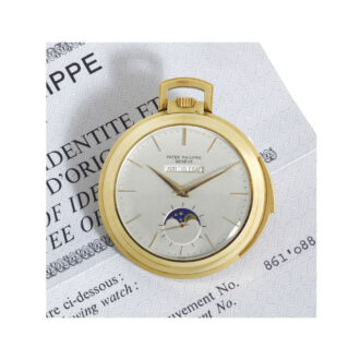 Fine and rare Swiss 18k gold complicated watch Circa 1947 Fine and rare Swiss 18k gold complicated watch Circa 1947