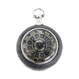 English silver pair cased verge pocket watch Circa 1790