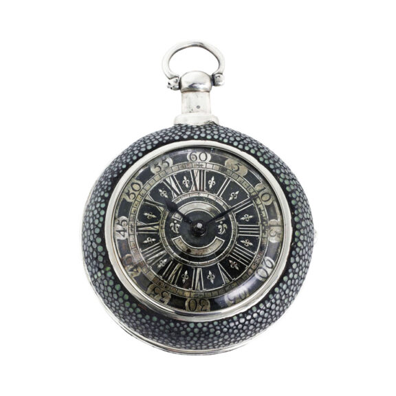 English silver pair cased verge pocket watch Circa 1790