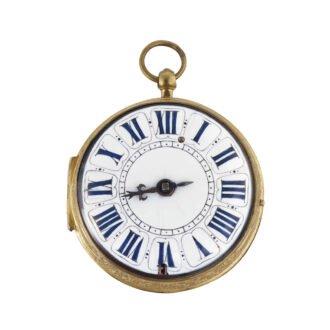 Rare, early French gilt-brass oignon verge watch Circa 1670