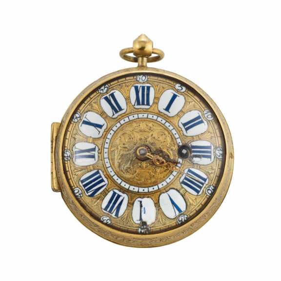 Rare French oignon verge with mock pendulum Circa 1690