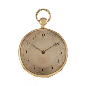French rose gold open faced qaurter repeater Circa 1830