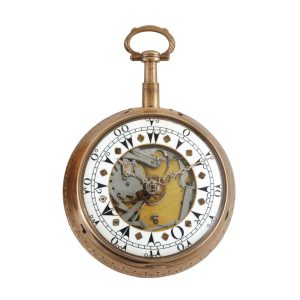 English pink gilt clockwatch for the Turkish market Circa 1770
