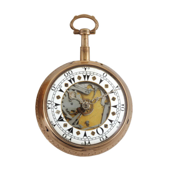 English pink gilt clockwatch for the Turkish market Circa 1770 English pink gilt clockwatch for the Turkish market Circa 1770