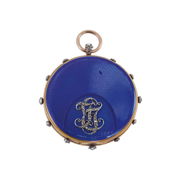 French gold, enamel, diamond set à tact cylinder Circa 1803