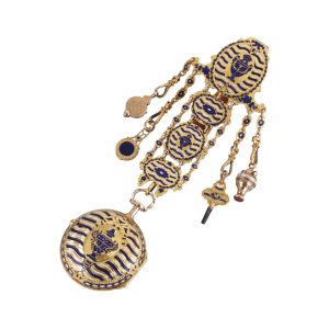 English quarter repeating verge with chatelaine Circa 1780