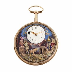 Swiss three automaton watch for Chinese market Circa 1820