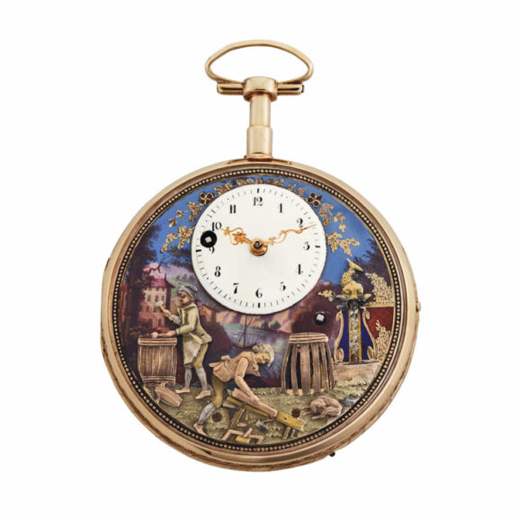 Swiss three automaton watch for Chinese market Circa 1820