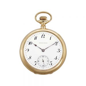 American 18 carat gold open faced lever watch Circa 1912
