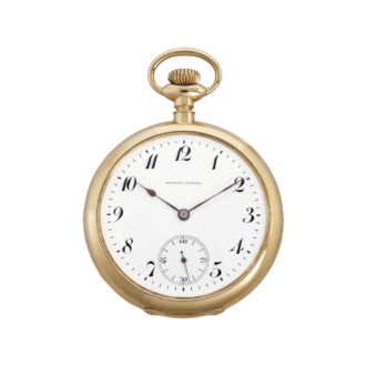American 18 carat gold open faced lever watch Circa 1912