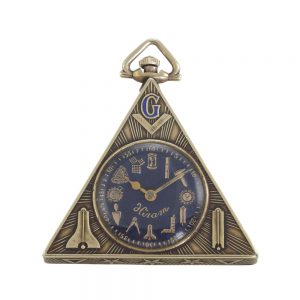 American gold triangular Masonic lever watch Circa 1922