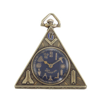 American gold triangular Masonic lever watch Circa 1922