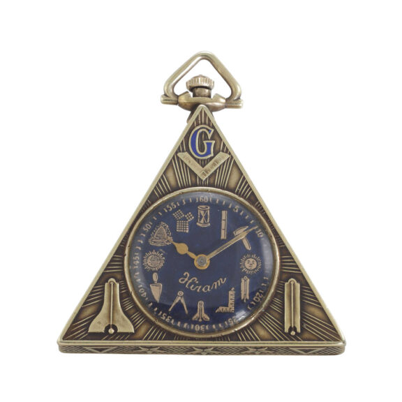 American gold triangular Masonic lever watch Circa 1922