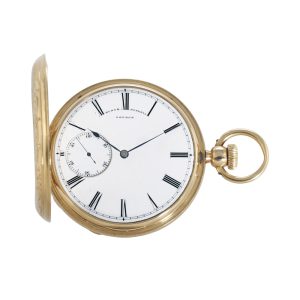 English gold chronometer with eccentric seconds Circa 1856