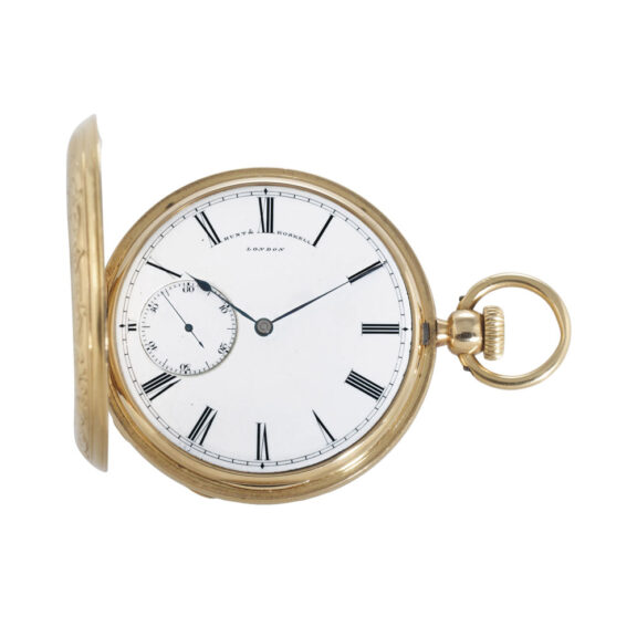English gold chronometer with eccentric seconds Circa 1856 English gold chronometer with eccentric seconds Circa 1856