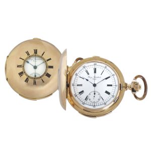 Swiss rose gold minute repeating chronograph Circa 1900