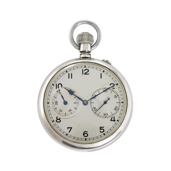German silver lever deck watch with power reserve Circa 1945 German silver lever deck watch with power reserve Circa 1945