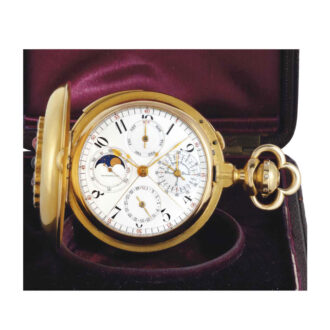 Gold, sapphire, hardstone, pearl complicated lever Circa 1895 Gold, sapphire, hardstone, pearl complicated lever Circa 1895