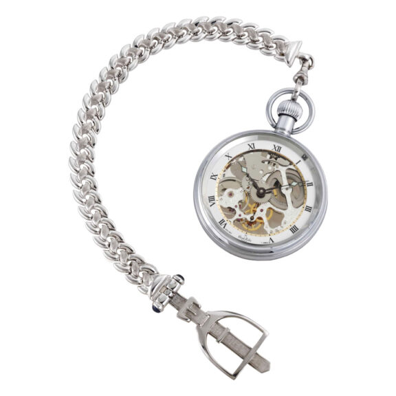 French metal open faced skeletonized lever watch Circa 2005