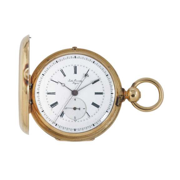 Chronograph with flying quarter seconds register Circa 1860