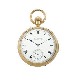 English gold min. repeating freesprung lever watch Circa 1884