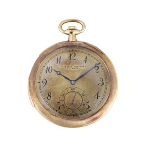 Swiss gold repeating open faced lever dress watch Circa 1945