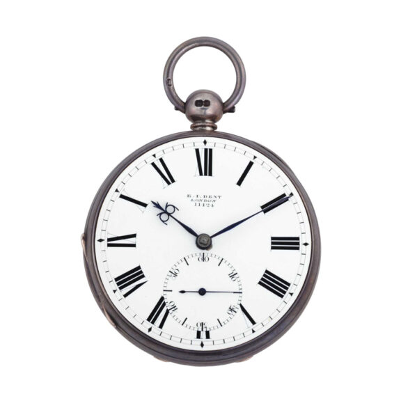 English silver open faced pocket chronometer Circa 1847