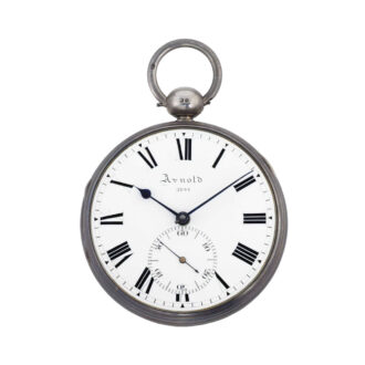 English silver open faced pocket chronometer Circa 1828