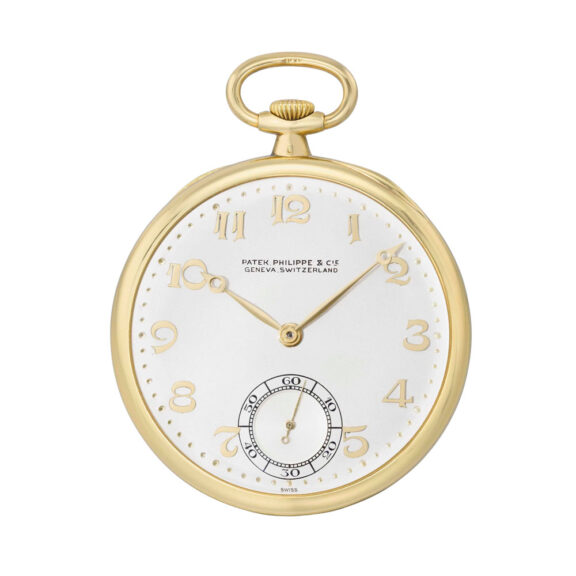 Fine Swiss 18 carat gold open faced lever watch Circa 1924 Fine Swiss 18 carat gold open faced lever watch Circa 1924